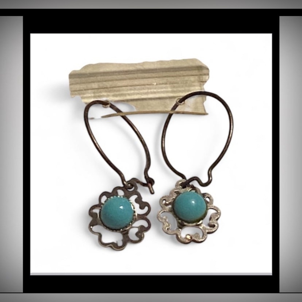 Costume Faux Turquoise Pierced Earrings #6780 ☝️BEST PRICE